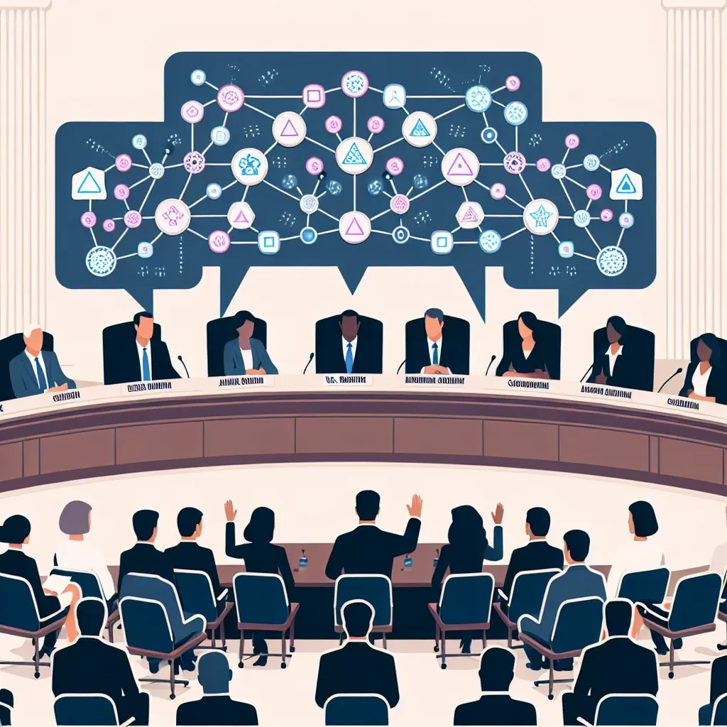 "U.S. Senate hearing on algorithmic bias in financial lending technology, featuring lawmakers discussing policies to ensure fair lending practices and prevent discrimination in AI algorithms."